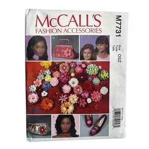 McCall's‎ Fashion Accessories M7731 Ribbon Flowers Uncut Sewing Pattern